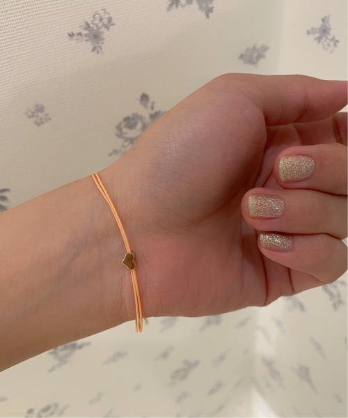 Charles Chaton（シャルルシャトン）の「CHARLES CHATON Heart bracelet（ブレスレット・レディース・ホワイト/ピンク・FREE）」の2枚目の写真