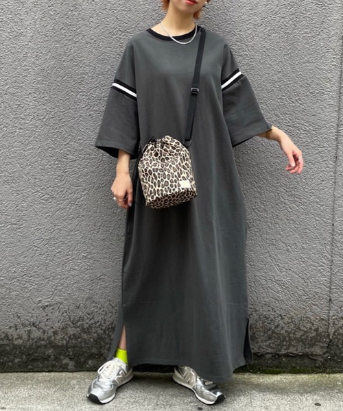 SCREEN STARS(スクリーンスターズ)の「【SCREEN STARS/スクリーンスターズ】フットボールワンピース(ワンピース・レディース・ホワイト/チャコールグレー/イエロー・FREE)」の1枚目の写真