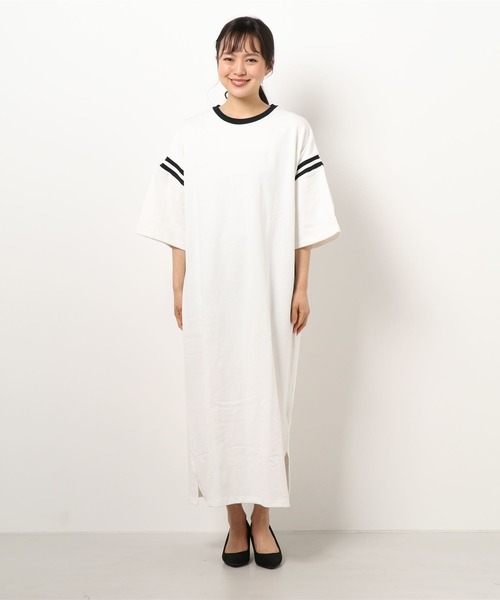 SCREEN STARS(スクリーンスターズ)の「【SCREEN STARS/スクリーンスターズ】フットボールワンピース(ワンピース・レディース・ホワイト/チャコールグレー/イエロー・FREE)」の14枚目の写真