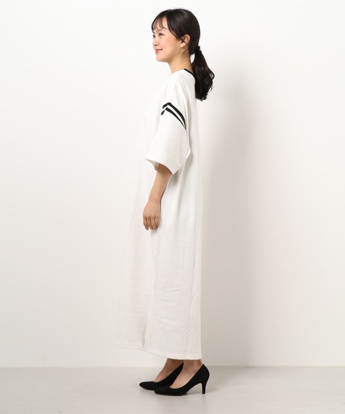 SCREEN STARS(スクリーンスターズ)の「【SCREEN STARS/スクリーンスターズ】フットボールワンピース(ワンピース・レディース・ホワイト/チャコールグレー/イエロー・FREE)」の11枚目の写真