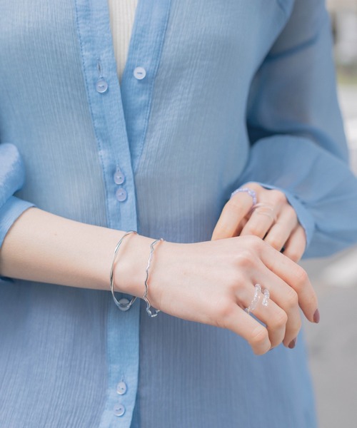 Heather(ヘザー)の「メタルバングルセット 948148(バングル/リストバンド・レディース・シルバー/ゴールド・ONESIZE)」の1枚目の写真