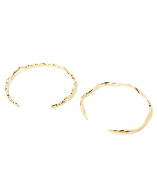 Heather(ヘザー)の「メタルバングルセット 948148(バングル/リストバンド・レディース・シルバー/ゴールド・ONESIZE)」の3枚目の写真