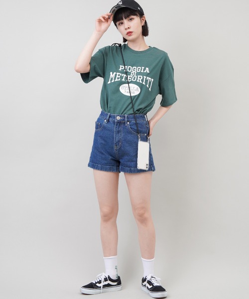 SPINNS（スピンズ）の「カレッジロゴプリントTシャツ（Tシャツ/カットソー・レディース・オフホワイト/ブルー/グリーン/スミクロ・ONESIZE）」の20枚目の写真