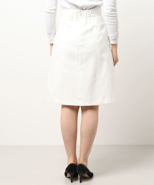 UNIVERVAL MUSE（ユニバーバル ミューズ）の「コットンダブルクロス　スカート（スカート・レディース・ダークオレンジ/ネイビー/オフホワイト・2）」の5枚目の写真