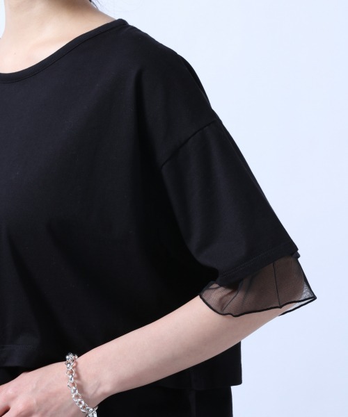 HARE（ハレ）の「リバーシブルチュールスリットＴ(HARE)（Tシャツ/カットソー・レディース・ホワイト/ブラック/グレー/ベージュ・FREE）」の19枚目の写真