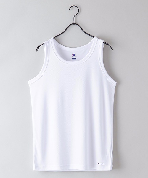 Champion（チャンピオン）の「【CHAMPION/チャンピオン】吸汗速乾・通気性・UVカット  ハニカムメッシュドライタンクトップ（タンクトップ・メンズ・ブラック/ホワイト/チャコールグレー・LARGE/MEDIUM/X-LARGE）」の2枚目の写真