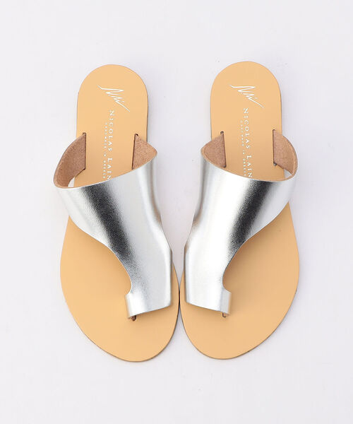 NICOLAS LAINAS(ニコラスライナス)の「【NICOLAS LAINAS/ニコラスライナス】サムカバーアッパーフラット(サンダル・レディース・シルバー/ベージュ系その他3・38/37)」の15枚目の写真