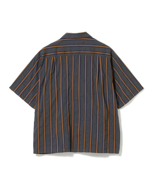 BEAMS（ビームス）の「BEAMS / ストライプ オープン カラーシャツ（シャツ/ブラウス・メンズ・パープル/グレー・SMALL/MEDIUM/LARGE）」の9枚目の写真