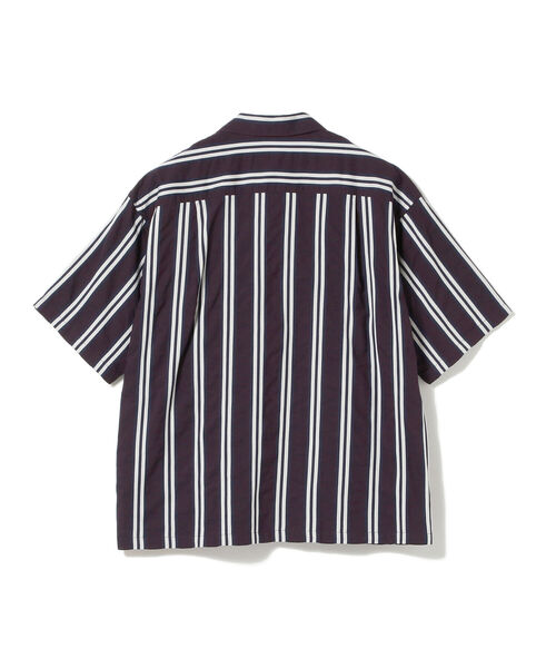 BEAMS（ビームス）の「BEAMS / ストライプ オープン カラーシャツ（シャツ/ブラウス・メンズ・パープル/グレー・SMALL/MEDIUM/LARGE）」の11枚目の写真