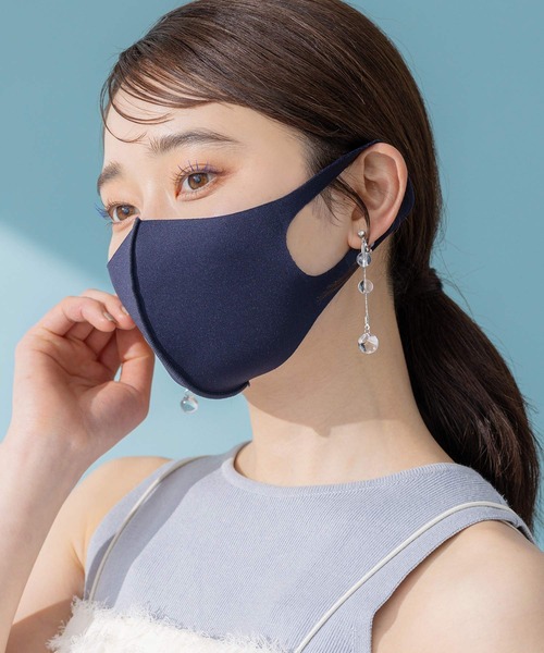 cross marche（クロスマルシェ）の「【PASTEL MASK /パステルマスク】接触冷感 ひんやり COOL 3枚セット UV対策 花粉 布マスク　洗える　立体マスク　三層構造　ストレッチ　レディース　子供用～大きいサイズ　抗菌防臭（マスク・レディース・サックスブルー/チャコールグレー/ネイビー/ピンク系その他/ローズ/グレー/ブラック/ブラック系その他/ベージュ/ピンク/ブルー/ホワイト/ブルー系その他・M/S/SS/L）」の7枚目の写真