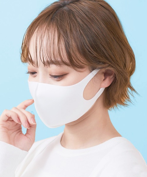 cross marche（クロスマルシェ）の「【PASTEL MASK /パステルマスク】接触冷感 ひんやり COOL 3枚セット UV対策 花粉 布マスク　洗える　立体マスク　三層構造　ストレッチ　レディース　子供用～大きいサイズ　抗菌防臭（マスク・レディース・サックスブルー/チャコールグレー/ネイビー/ピンク系その他/ローズ/グレー/ブラック/ブラック系その他/ベージュ/ピンク/ブルー/ホワイト/ブルー系その他・M/S/SS/L）」の21枚目の写真