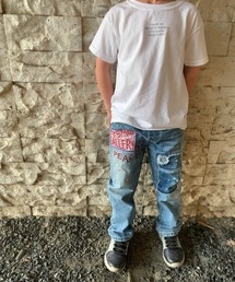 mou（モウ）の「mouオリジナル ロゴTシャツ【キッズ用】（Tシャツ/カットソー）」