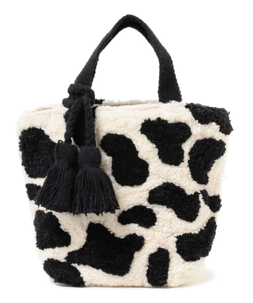 Ray BEAMS（レイビームス）の「Lilas Campbell × Ray BEAMS / 別注 COW トートバッグ（トートバッグ・レディース・ブラック/ブラウン・ONE SIZE）」の6枚目の写真