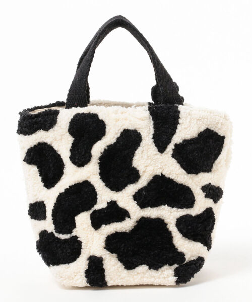 Ray BEAMS（レイビームス）の「Lilas Campbell × Ray BEAMS / 別注 COW トートバッグ（トートバッグ・レディース・ブラック/ブラウン・ONE SIZE）」の8枚目の写真
