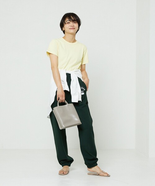 FREAK'S STORE（フリークスストア）の「カレッジスウェットパンツ（スウェットパンツ・レディース・オフホワイト/グリーン/ネイビー・ﾌﾘ-）」の4枚目の写真