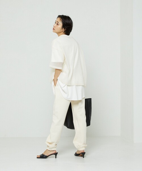 FREAK'S STORE（フリークスストア）の「カレッジスウェットパンツ（スウェットパンツ・レディース・オフホワイト/グリーン/ネイビー・ﾌﾘ-）」の22枚目の写真