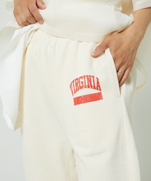 FREAK'S STORE（フリークスストア）の「カレッジスウェットパンツ（スウェットパンツ・レディース・オフホワイト/グリーン/ネイビー・ﾌﾘ-）」の18枚目の写真