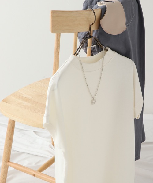 frames RAY CASSIN（フレームスレイカズン）の「【WEB限定】マスクSETフレンチスリーブモックネックTシャツ（マスク・レディース・オフホワイト/ブラック/ベージュ・FREE）」の15枚目の写真