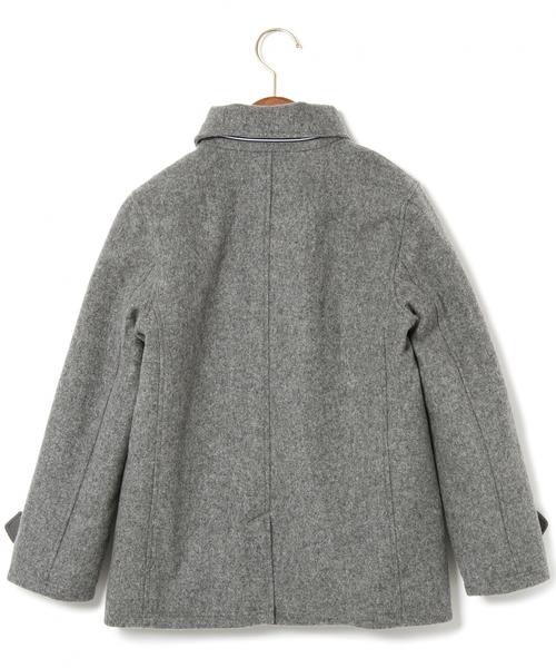 green label relaxing(グリーンレーベルリラクシング)の「【JUNIOR】メルトンラウンドカラーブルゾン(ブルゾン・キッズ・グレー/ネイビー・155/145)」の7枚目の写真