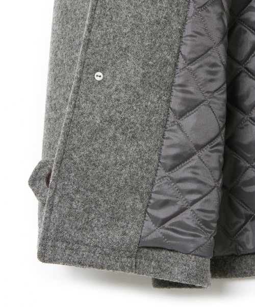 green label relaxing(グリーンレーベルリラクシング)の「【JUNIOR】メルトンラウンドカラーブルゾン(ブルゾン・キッズ・グレー/ネイビー・155/145)」の6枚目の写真