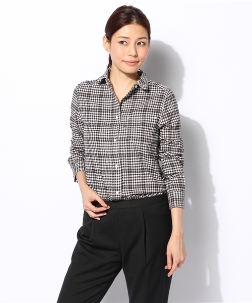 GALLARDAGALANTE（ガリャルダガランテ）オンブレチェックシャツ GALLARDAGALANTE(ガリャルダガランテ)｜オンブレチェックシャツ/グレー