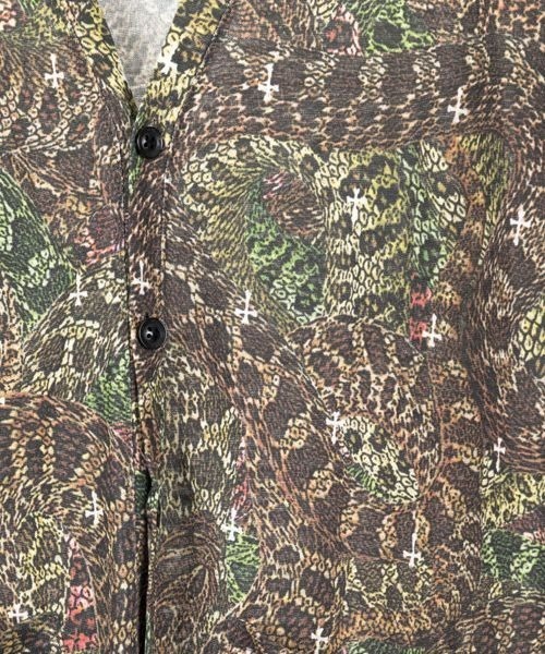 ROEN（ロエン）の「Roen/ロエン/SnakeCamo LongCardigan(スネークカモロングカーディガン)（カーディガン/ボレロ・メンズ・ブラック/その他・MEDIUM/LARGE）」の6枚目の写真