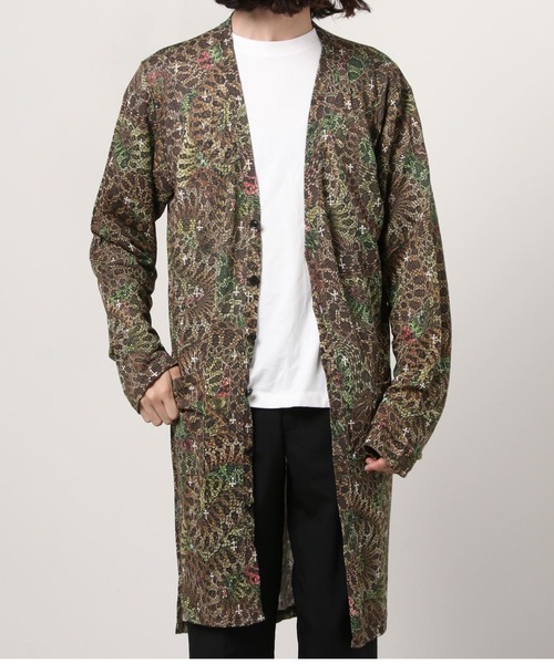 ROEN（ロエン）の「Roen/ロエン/SnakeCamo LongCardigan(スネークカモロングカーディガン)（カーディガン/ボレロ・メンズ・ブラック/その他・MEDIUM/LARGE）」の9枚目の写真