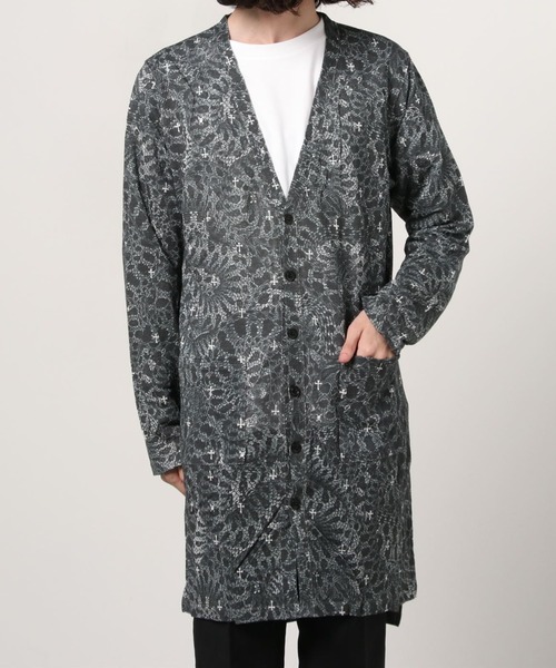 ROEN（ロエン）の「Roen/ロエン/SnakeCamo LongCardigan(スネークカモロングカーディガン)（カーディガン/ボレロ・メンズ・ブラック/その他・MEDIUM/LARGE）」の8枚目の写真