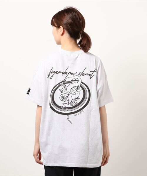 FIG&VIPER（フィグアンドバイパー）の「FV PLANET BIG-T（Tシャツ/カットソー・レディース・ピンク/ダークグレー/ブラック・FREE）」の5枚目の写真