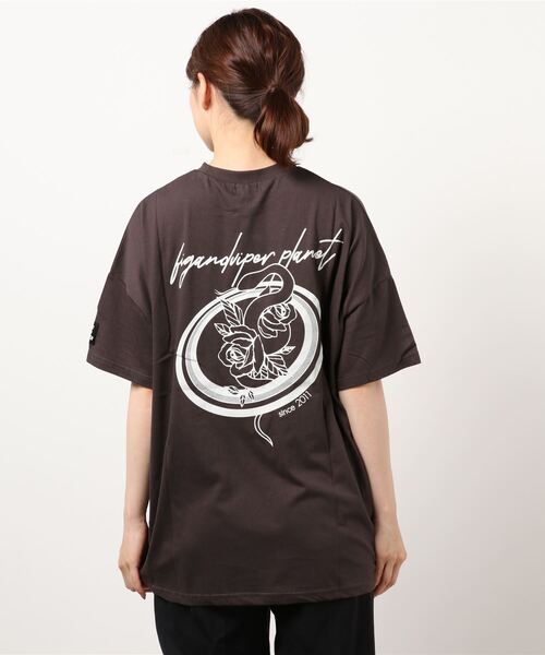 FIG&VIPER（フィグアンドバイパー）の「FV PLANET BIG-T（Tシャツ/カットソー・レディース・ピンク/ダークグレー/ブラック・FREE）」の6枚目の写真