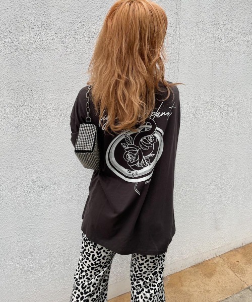 FIG&VIPER（フィグアンドバイパー）の「FV PLANET BIG-T（Tシャツ/カットソー・レディース・ピンク/ダークグレー/ブラック・FREE）」の16枚目の写真