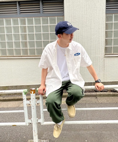 WHO'S WHO gallery(フーズフーギャラリー)の「COOPERワークシャツ(シャツ/ブラウス・メンズ・ホワイト/ネイビー/ブルー/ホワイト×ブルー/ネイビー×ホワイト・FREE)」の7枚目の写真