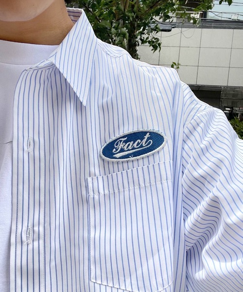 WHO'S WHO gallery(フーズフーギャラリー)の「COOPERワークシャツ(シャツ/ブラウス・メンズ・ホワイト/ネイビー/ブルー/ホワイト×ブルー/ネイビー×ホワイト・FREE)」の20枚目の写真