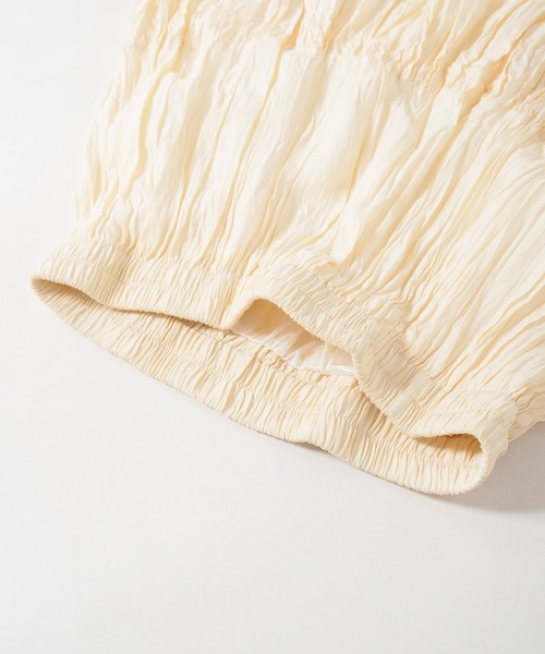 Crisp yours（クリスプユアーズ）の「【WEB限定】ワッシャープリーツティアードスカート（スカート・レディース・ブラック/アイボリー・FREE）」の16枚目の写真