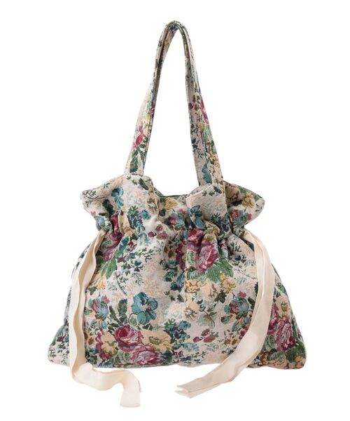 merry jenny（メリージェニー）の「キルトジャガードトートbag（トートバッグ・レディース・アイボリー/ブラウン・FREE）」の13枚目の写真