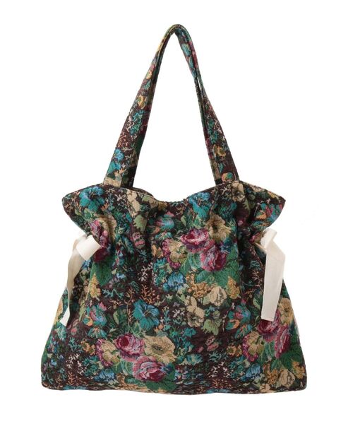 merry jenny（メリージェニー）の「キルトジャガードトートbag（トートバッグ・レディース・アイボリー/ブラウン・FREE）」の7枚目の写真