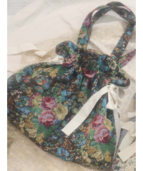 merry jenny（メリージェニー）の「キルトジャガードトートbag（トートバッグ・レディース・アイボリー/ブラウン・FREE）」の2枚目の写真