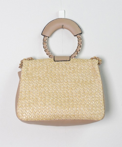 shopnikoniko(ショップニコニコ)の「ペーパー バッグ 2way(かごバッグ・レディース・ブラック/アイボリー/ベージュ/ブラウン・フリー)」の20枚目の写真