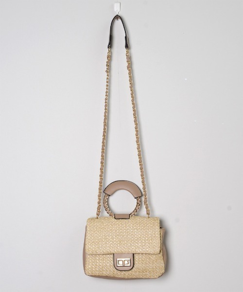 shopnikoniko(ショップニコニコ)の「ペーパー バッグ 2way(かごバッグ・レディース・ブラック/アイボリー/ベージュ/ブラウン・フリー)」の22枚目の写真