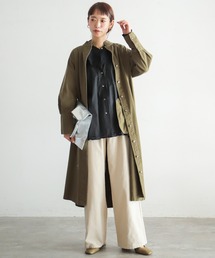 NOMBRE IMPAIR | サルファーダイツイル　コートワンピース(シャツワンピース)