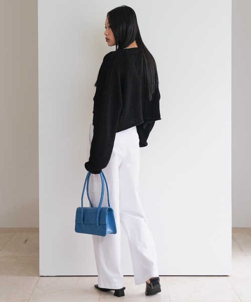 FEKETE（フェケテ）の「FEKETE VEGAN LEATHER SQUARE BAG（ハンドバッグ・レディース・ホワイト/ブラック/ブルー/グリーン・FREE）」の10枚目の写真