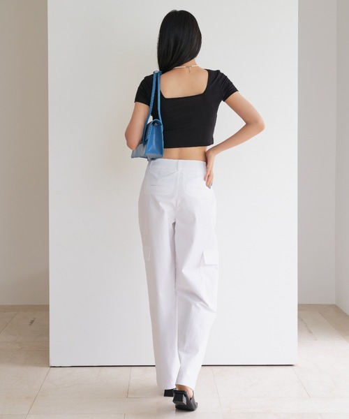 FEKETE（フェケテ）の「FEKETE VEGAN LEATHER SQUARE BAG（ハンドバッグ・レディース・ホワイト/ブラック/ブルー/グリーン・FREE）」の18枚目の写真