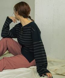 URBAN RESEARCH ROSSO WOMEN | 【別注】Le minor×ROSSO　オリジナルパネルボーダープルオーバー(Tシャツ/カットソー)