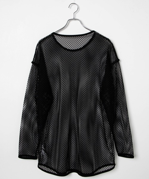 WEGO（ウィゴー）の「WEGO/ビックメッシュロンT（Tシャツ/カットソー・レディース・ホワイト/ブラック・FREE）」の21枚目の写真