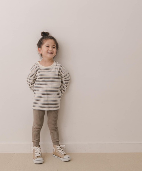 URBAN RESEARCH DOORS(アーバンリサーチドアーズ)の「ランダムボーダーBIGカットソー(KIDS)(Tシャツ/カットソー・キッズ・ブラック/ブルー系その他・90/120/105/135)」の16枚目の写真