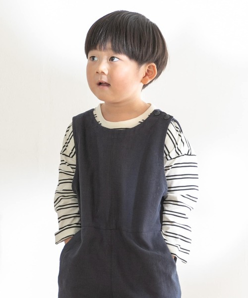 URBAN RESEARCH DOORS(アーバンリサーチドアーズ)の「ランダムボーダーBIGカットソー(KIDS)(Tシャツ/カットソー・キッズ・ブラック/ブルー系その他・90/120/105/135)」の17枚目の写真