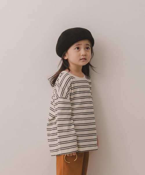 URBAN RESEARCH DOORS(アーバンリサーチドアーズ)の「ランダムボーダーBIGカットソー(KIDS)(Tシャツ/カットソー・キッズ・ブラック/ブルー系その他・90/120/105/135)」の18枚目の写真