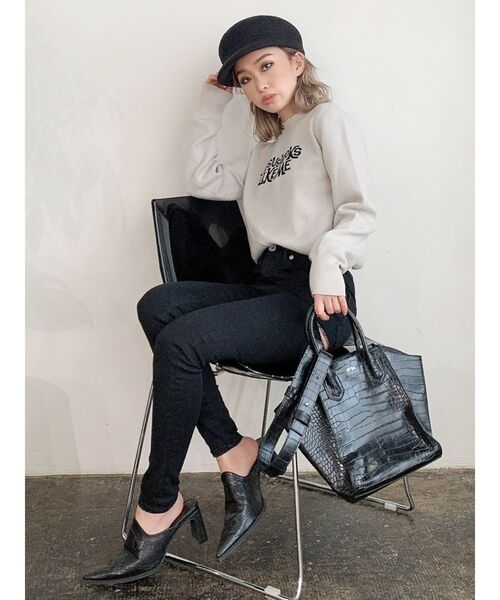 GYDA（ジェイダ）の「JESUS LOOKS LIKE ME ニットTOPS（ニット/セーター・レディース・ブラック/ベージュ/アイボリー・FREE）」の21枚目の写真