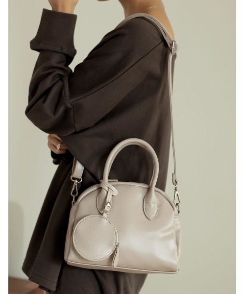 Re:EDIT（リエディ）の「コインケース付き2WAYミニボストンバッグ（ボストンバッグ・レディース・ブラウン/ブラック/ベージュ・FREE）」の10枚目の写真