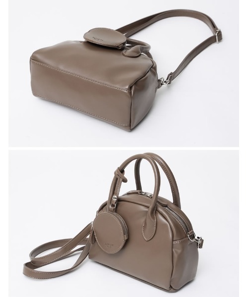 Re:EDIT（リエディ）の「コインケース付き2WAYミニボストンバッグ（ボストンバッグ・レディース・ブラウン/ブラック/ベージュ・FREE）」の9枚目の写真